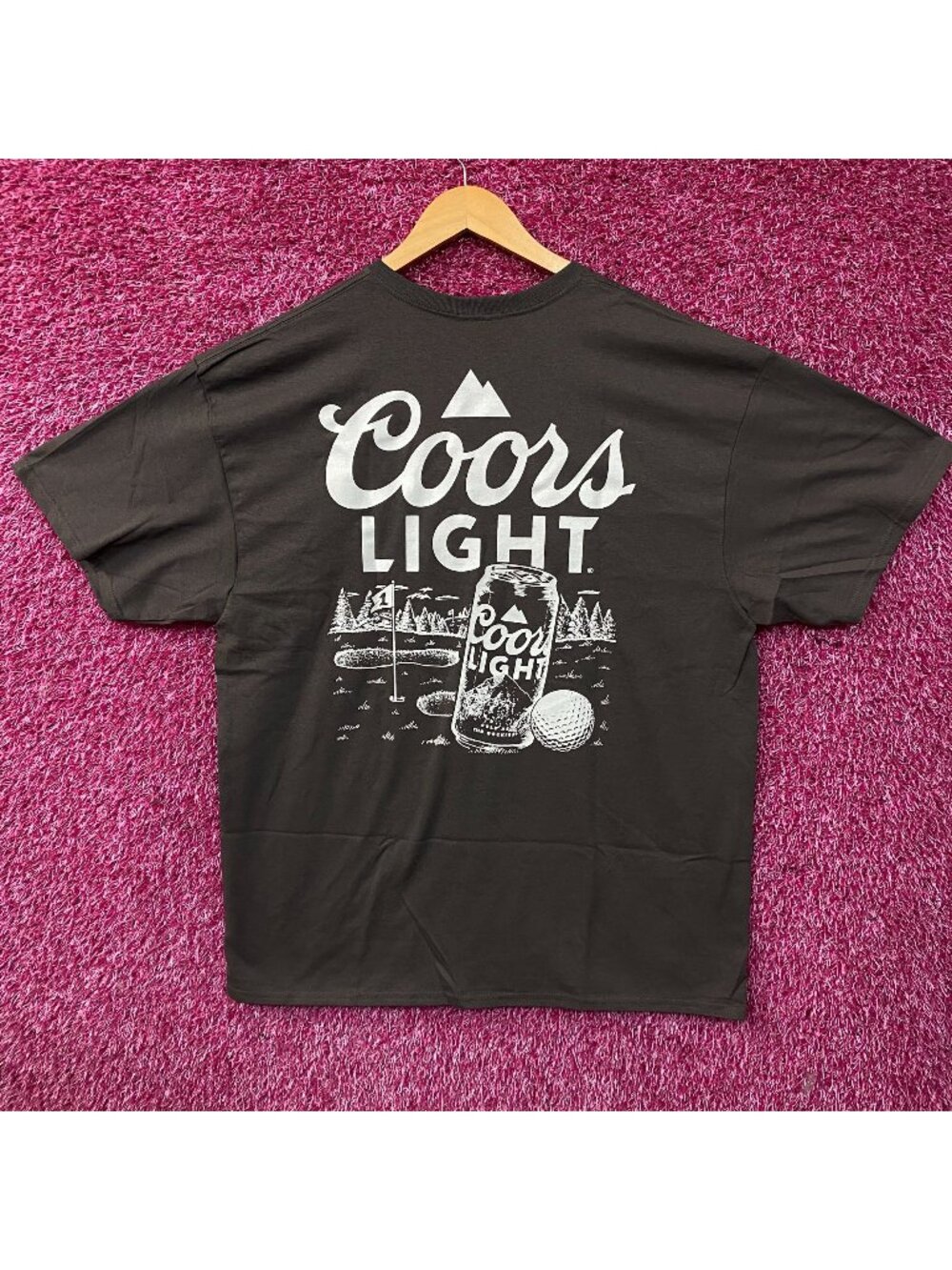 Screen Stars Coors Light Golf Club Graphic T-Shirt XL